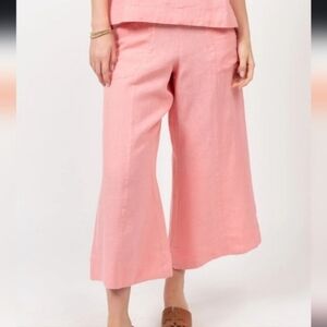 Ivy Jane Linen Slouch Pocket Crop Pant M